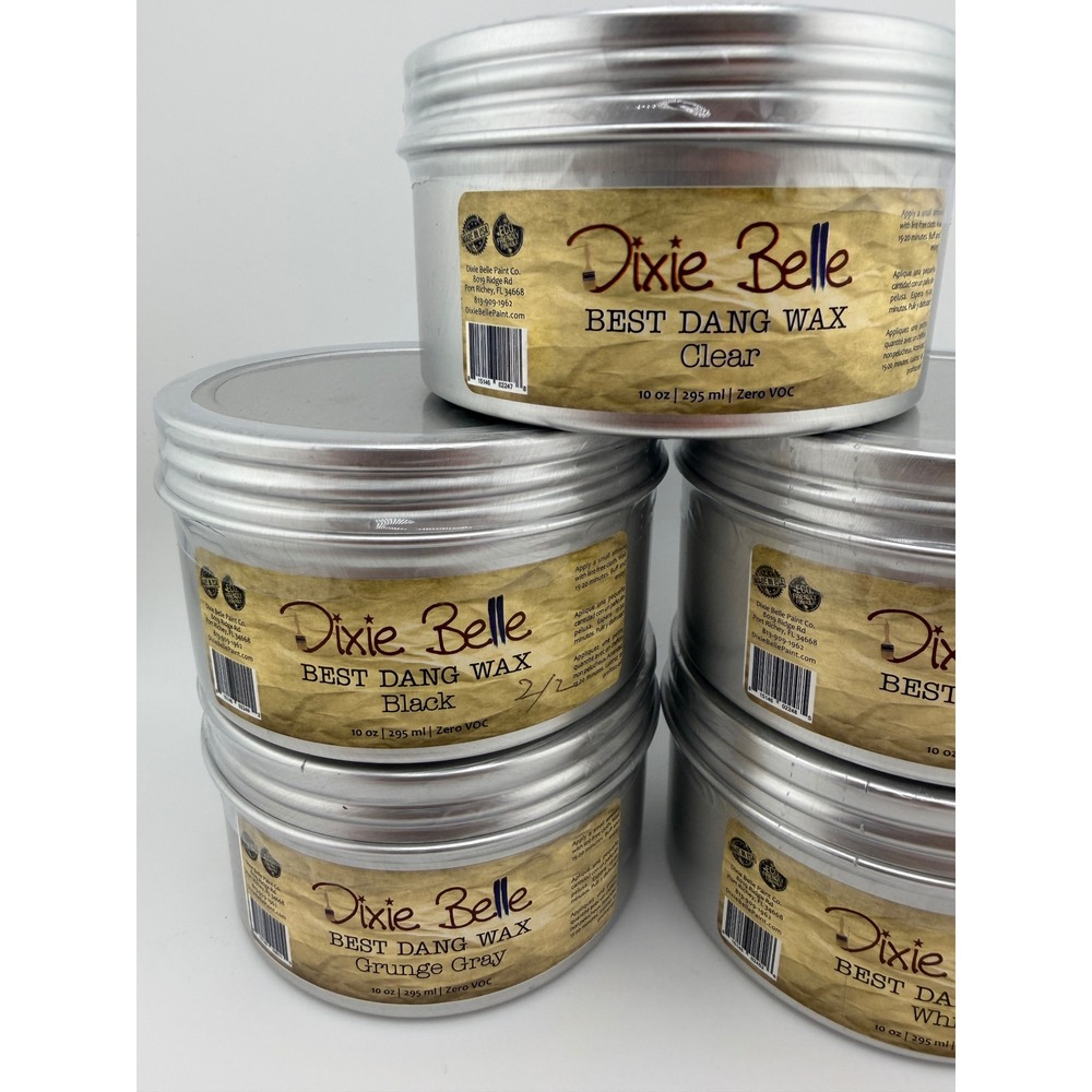 Dixie Belle Best Dang Wax 10oz Clear Black Brown Grunge Gray White - Picture 2 of 4